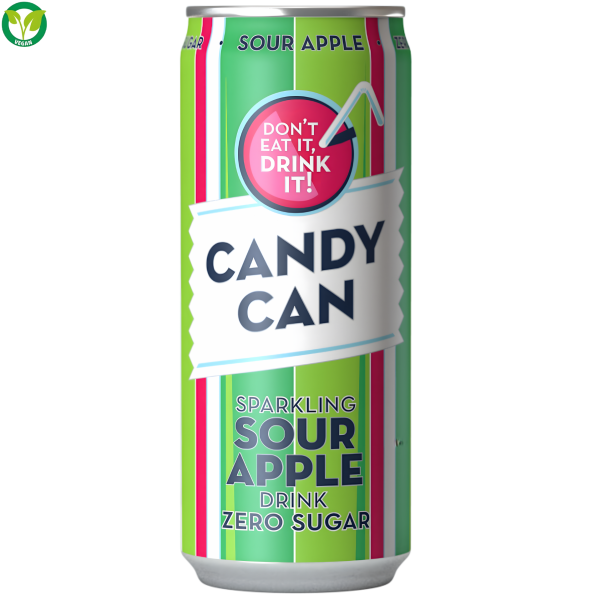 CANDY CAN - Sour Apple Zero Sugar VEGAN 330ml